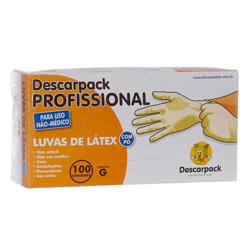 Luva Latex G Descarpack Com Po