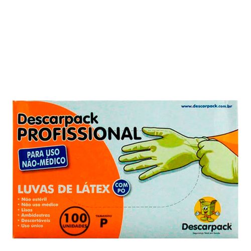Luva Latex P Descarpack Com Po