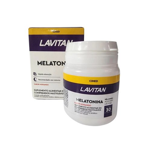 Lavitan Melatonina 0,21Mg 30Cp Morango