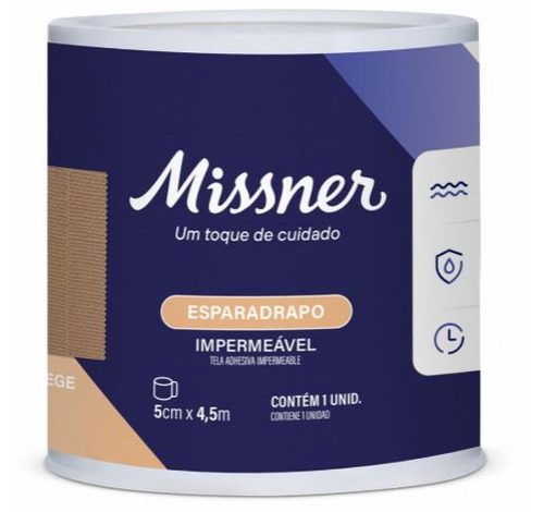 Esparadrapo Impermeavel Bege 5Cm X 4,5M - Missner