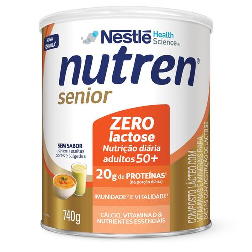Nutren Senior S/Sabor Z/Lactose Lt 740G