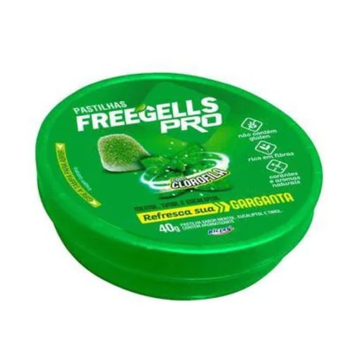 Pastilha Freegells Pro Eucalipto Pote 40G