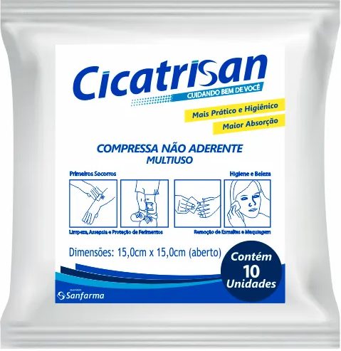 Compressa Nao Aderente Esteril Cicatrisan