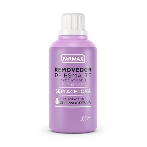 Removedor De Esmnalte Sem Acetona Cheirinho Uva 100Ml