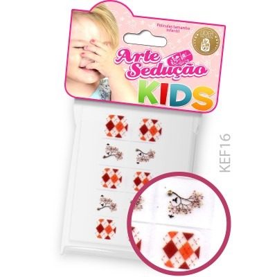 Arte Seducao Adesivo Unha Kids