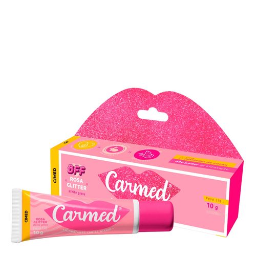 Carmed Hidr Labial Bff Rosa Glitter 10G