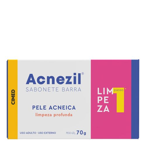 Acnezil Sabonete Barra Pele Acneica 70G