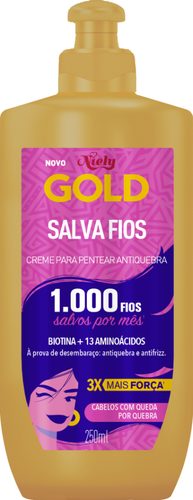 Cr Pentear Niely Gold Salva Fios 250Ml