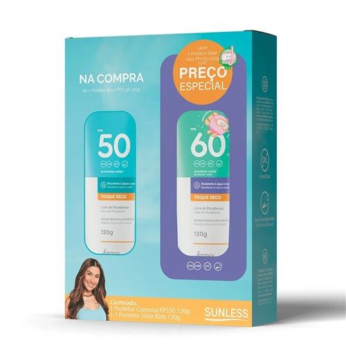 Kit Sunless Prot Solar Fps50 E Kids Fps60