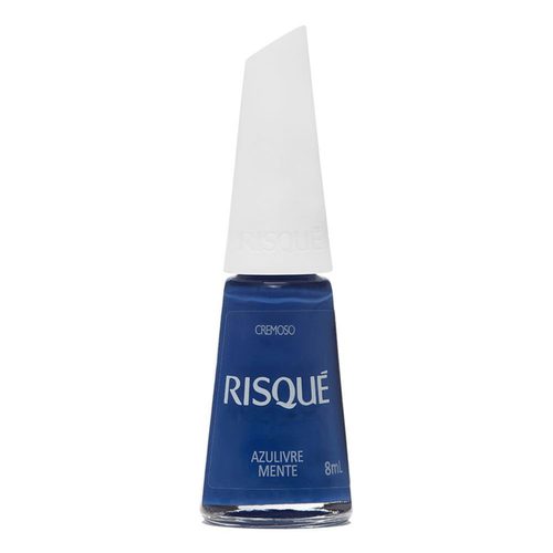Esmalte Risque Crem Azul Livre Mente 8Ml