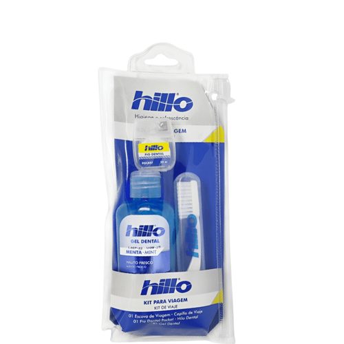 Kit Higiene Oral Viagem Hillo C/ Gel