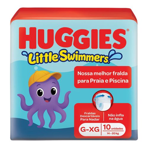 Fd Huggies Pisc Lit Swim G/Xg 10Un P Kimberly