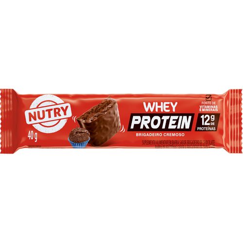 Barra De Cereal Nutry Whey Protein Brigadeiro Dp C10 6X1