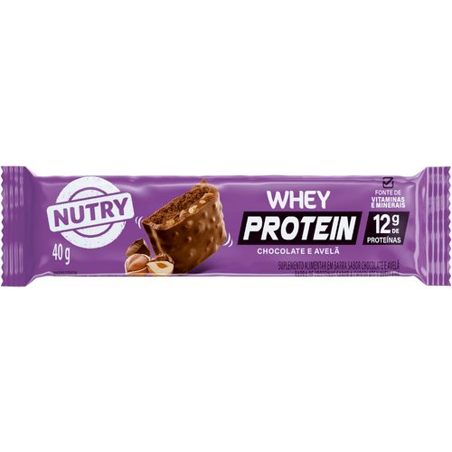 Barra De Cereal Nutry Whey Protein Choc E Avela Dp C10 6X1