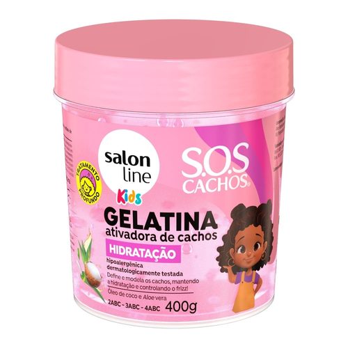 Gelatina Cap S Line Sos Cachos 400G Kids Hidratacao