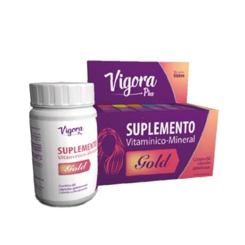 N Vigora Plus Gold 60 Caps / Neu Mononitrato De Tiamina (Vit