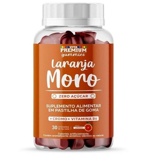 Laranja Moro Gummies C/30 Gomas-Laranja