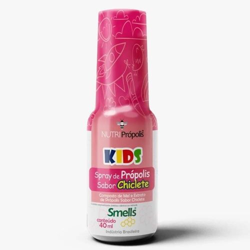 Smells Spray Propolis Sabor Chiclete Kids 40Ml