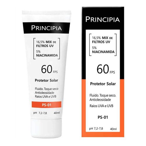 Protetor Solar Fps 60 Fluido Toque Seco Antioleosidade C/ 5%