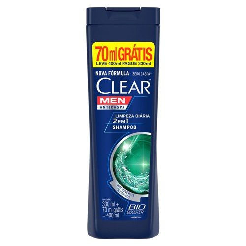 Sh Clear 400Ml A.Caspa Gts.70Ml 2X1 Limp