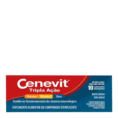 Cenevit Tripla Acao 10 Cpr Efer S.A-L