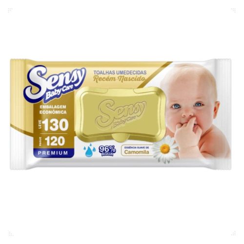 Sensy Care Recem Nascidos Toalhas Umed. 130Un