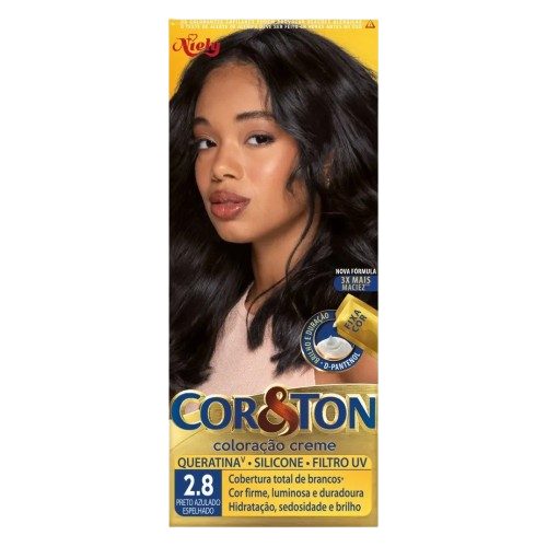 Ton Tint Coreton Niely Preto Azulado Espelhado 2,8