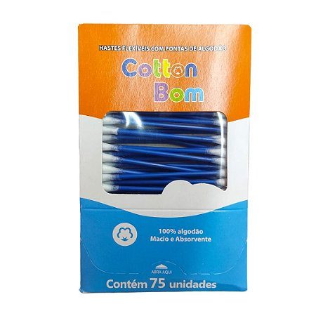 Hastes Flexiveis Cotton Bom 75Un