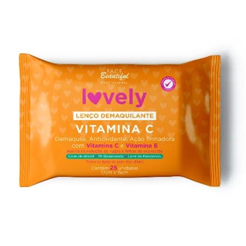 Lencos Demaquilante Lovely Vitamina C Fb403-U Pct C/ 25 Und