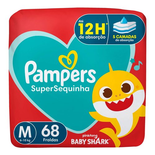 Pampers Supersequinha M C/68