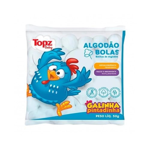 Algodao Bolas Cremer Galinha Pintadinha 50G