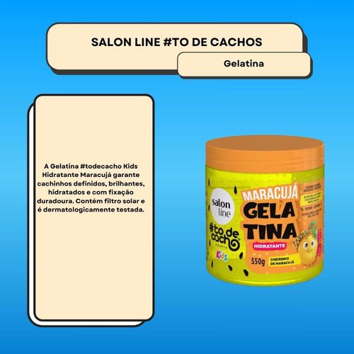 Gelatina Salon Line #Tdc 550G Kids Maracuja *