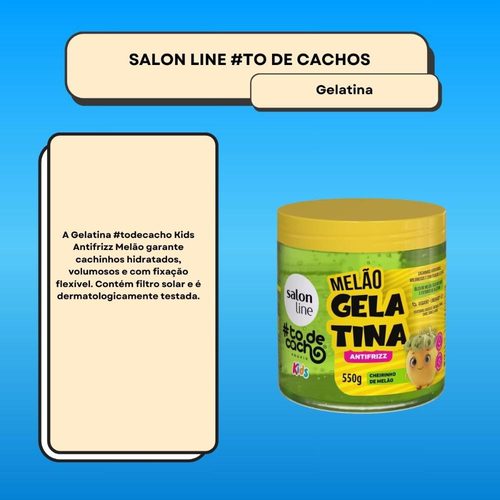 Gelatina Salon Line #Tdc 550G Kids Melao *