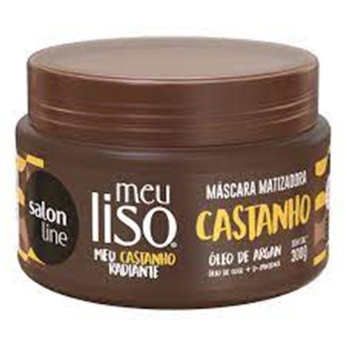 Masc Trat Salon Line Meu Liso 300G Matiz Castanho *