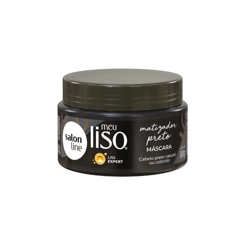 Masc Trat Salon Line Meu Liso 300G Matiz Preto *
