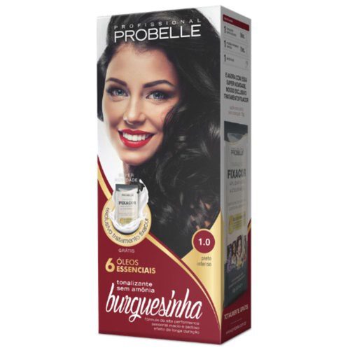 Tonalizante Probelle Burguesinha 1.0 Preto Intenso 50Ml