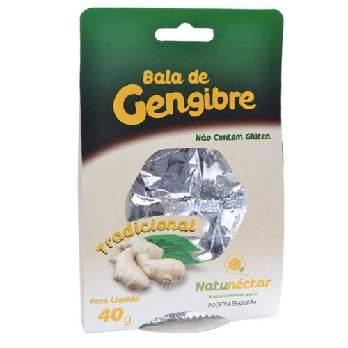 Bala De Gengibre Tradicional 40G Natunectar