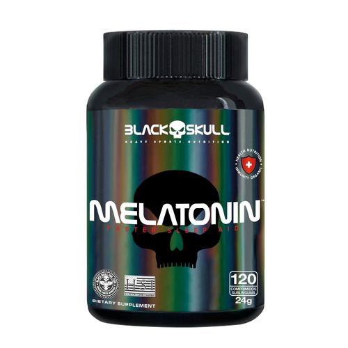 Black Skull Melatonin Sub. 120 Comprimidos