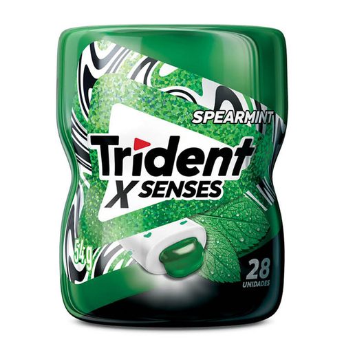 Trident Garrafa Menta Senses 54G