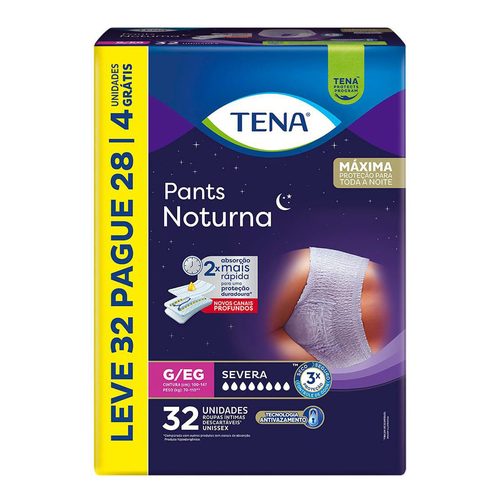Fd Roupa Int Tena Pants Noturna Pro G-Eg Lv32 Pg28