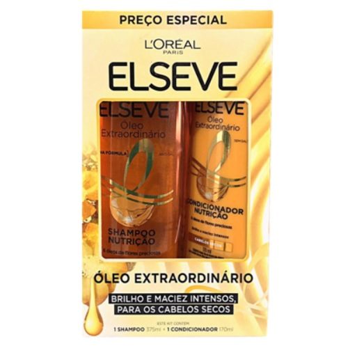 Kit Elseve Oleo Extr Nutr Sh 375Ml + Cd 170Ml