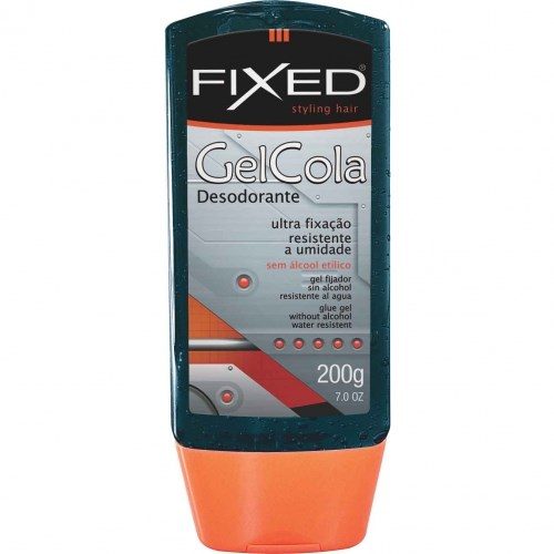 Gel Cola Desod Fixed Frasnaga Preto 200Gr