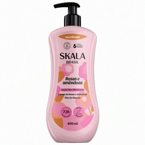 Locao Hidr Skala 400Ml Rosas E Amendoas