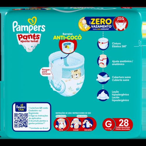 Pampers Pants Ajuste Total G C/28