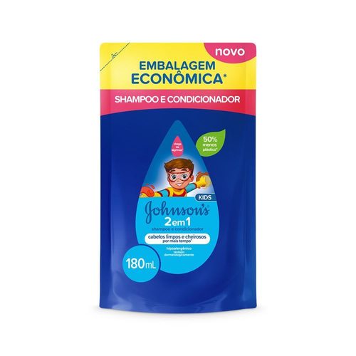 Johnson'S 2 Em 1 Shampoo E Condi Refil 180Ml
