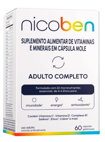 Nicoben Adulto Compl 60Caps Gel A Perrigo