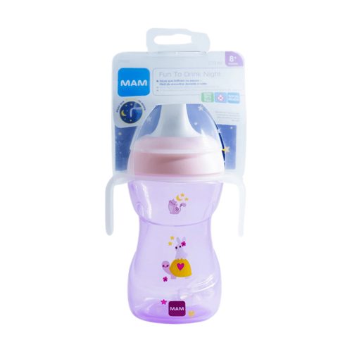Copo Mam Fun To Drink Night 270Ml - Rosa