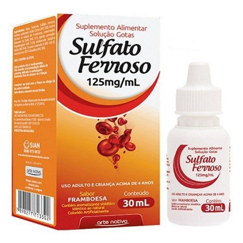 Sulfato Ferroso Gotas 30 Ml Arte Nativa