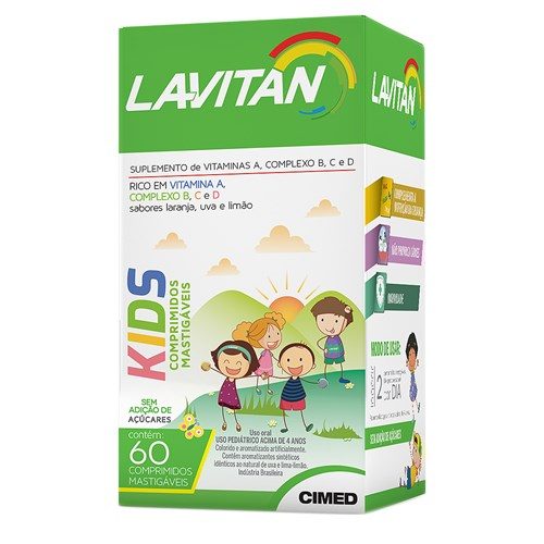 Lavitan Vit Infantil Comp Mast Fr C/ 60