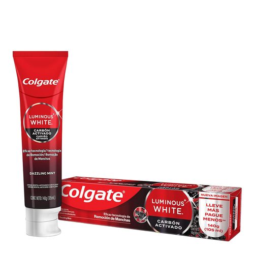 Cr Dent Colg Lum White Carvao Ativo 140G